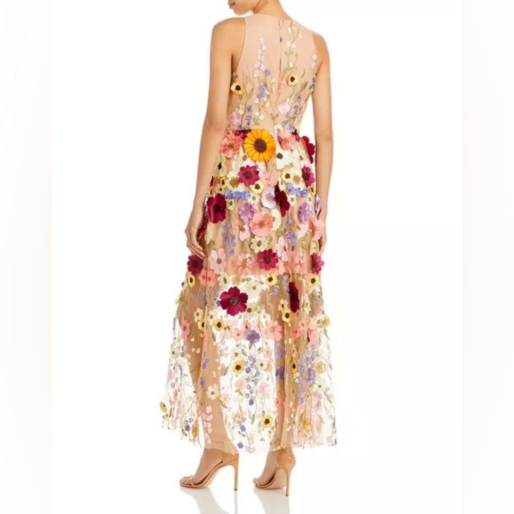 NWT MILLY Hannah Floral Sleeveless Maxi Dress - Size 6 - Picture 2 of 7